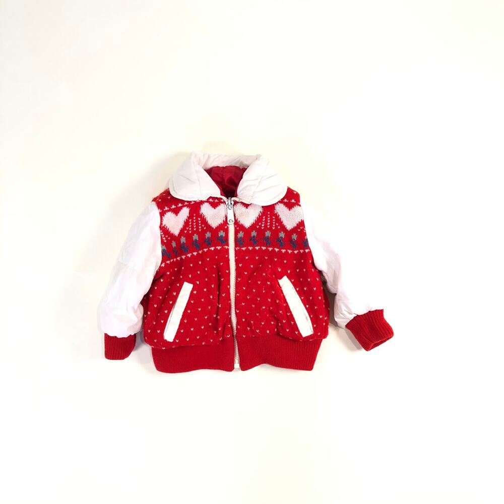VINTAGE GIRLS REVERSIBLE JACKET SIZE 12/18M